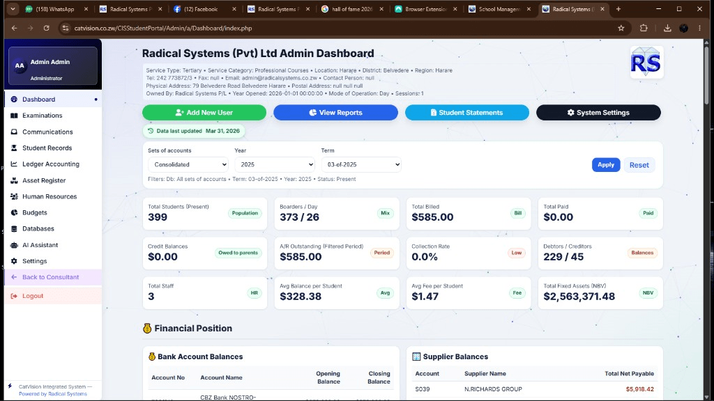 Student Portal Dashboard